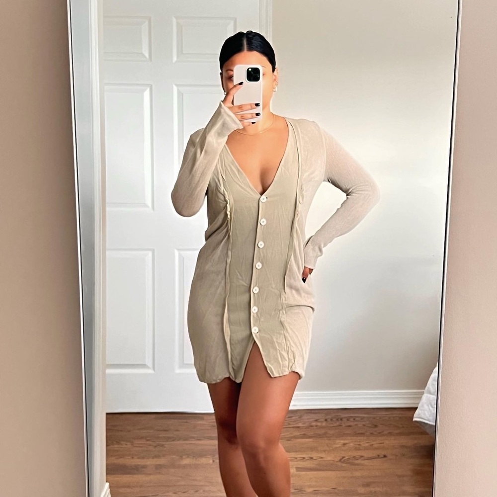 Transit Mixed Media Dress Size M